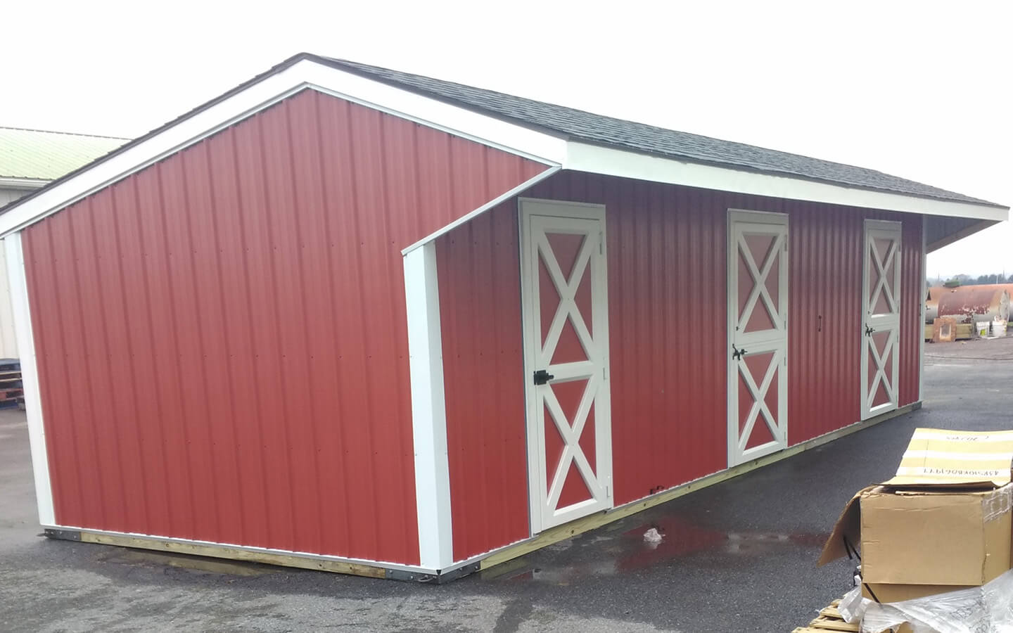 Horse Barn w/ 2 Stalls & Center Feed Room