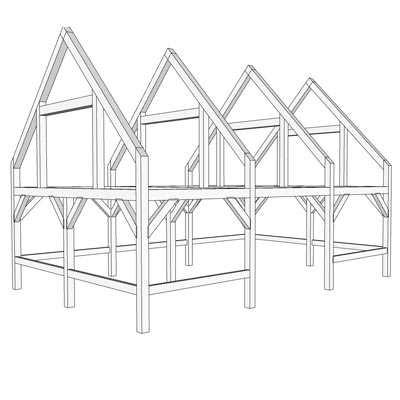 4 Stall Horse Barn