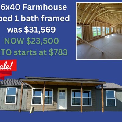 Farmhouse 1 Bed 1 Bath Framed