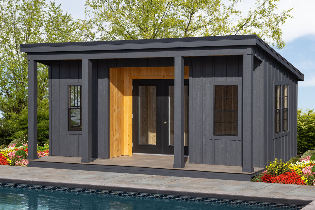 Ponderosa Aframe Hinged Roof Garage Shed
