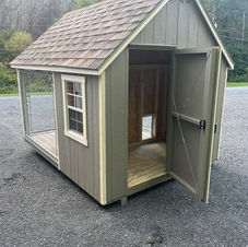 New 8x12 Quaker Horse Barn Run-In