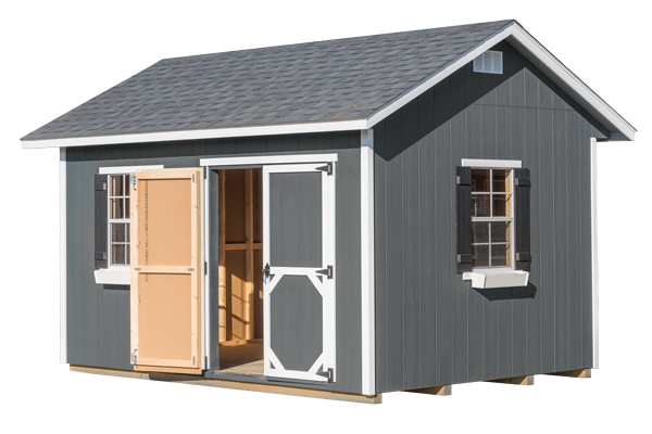 Gable 12"/18" Overhang Storage Shed