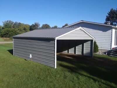 C-09: 18x25x9 Steel Carport