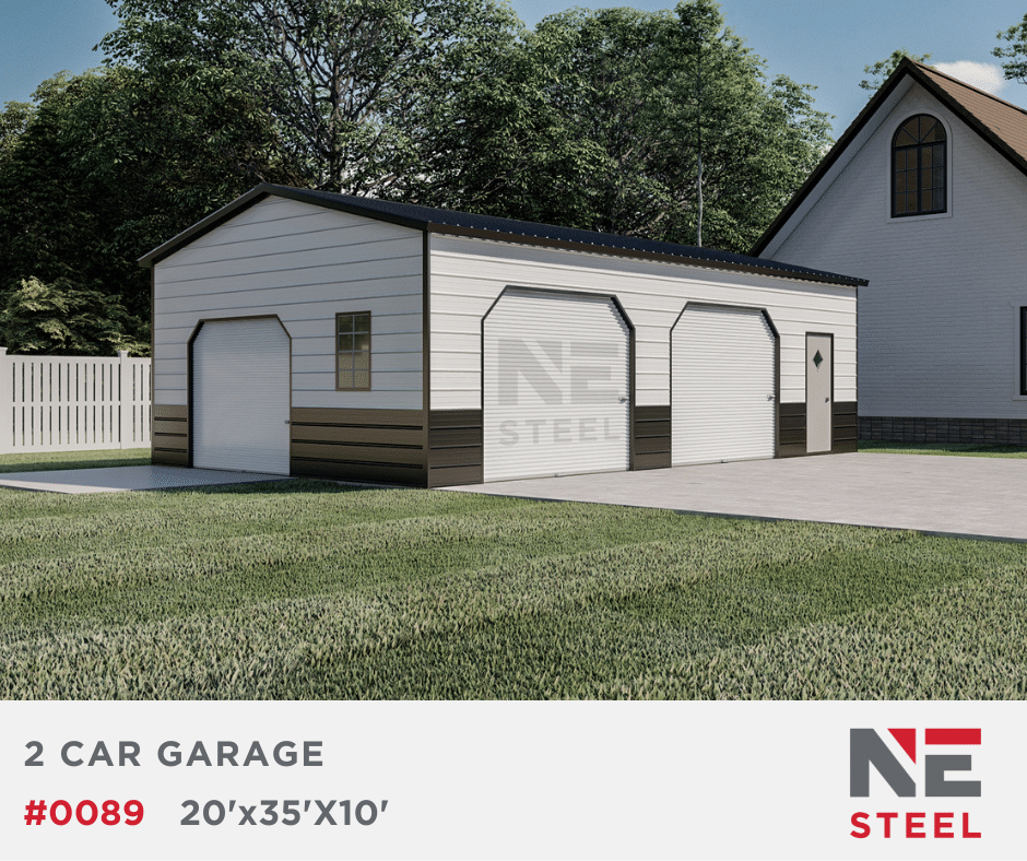 20’x35’x10′ Steel Garage