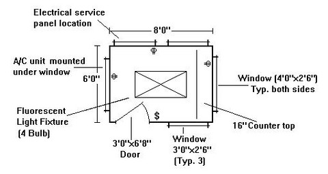 6'x8' Guard House, finished interior, Alan Model: 06088121
