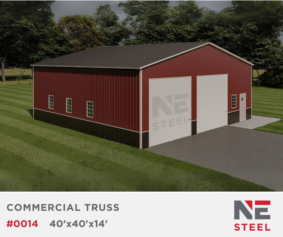 x14' Commercial Truss Garage