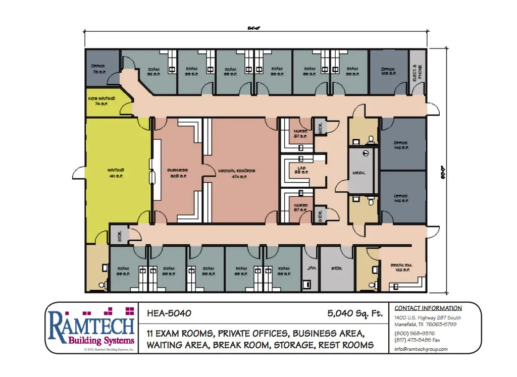 Four Physician Outpatient Clinic – 5,040SF