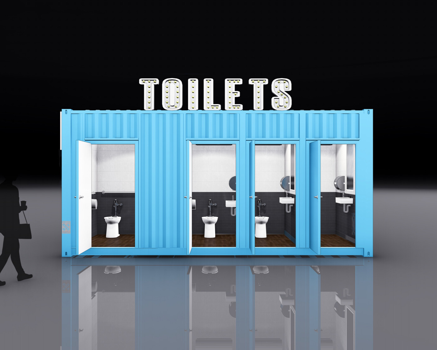 20' Unisex BathroomBox