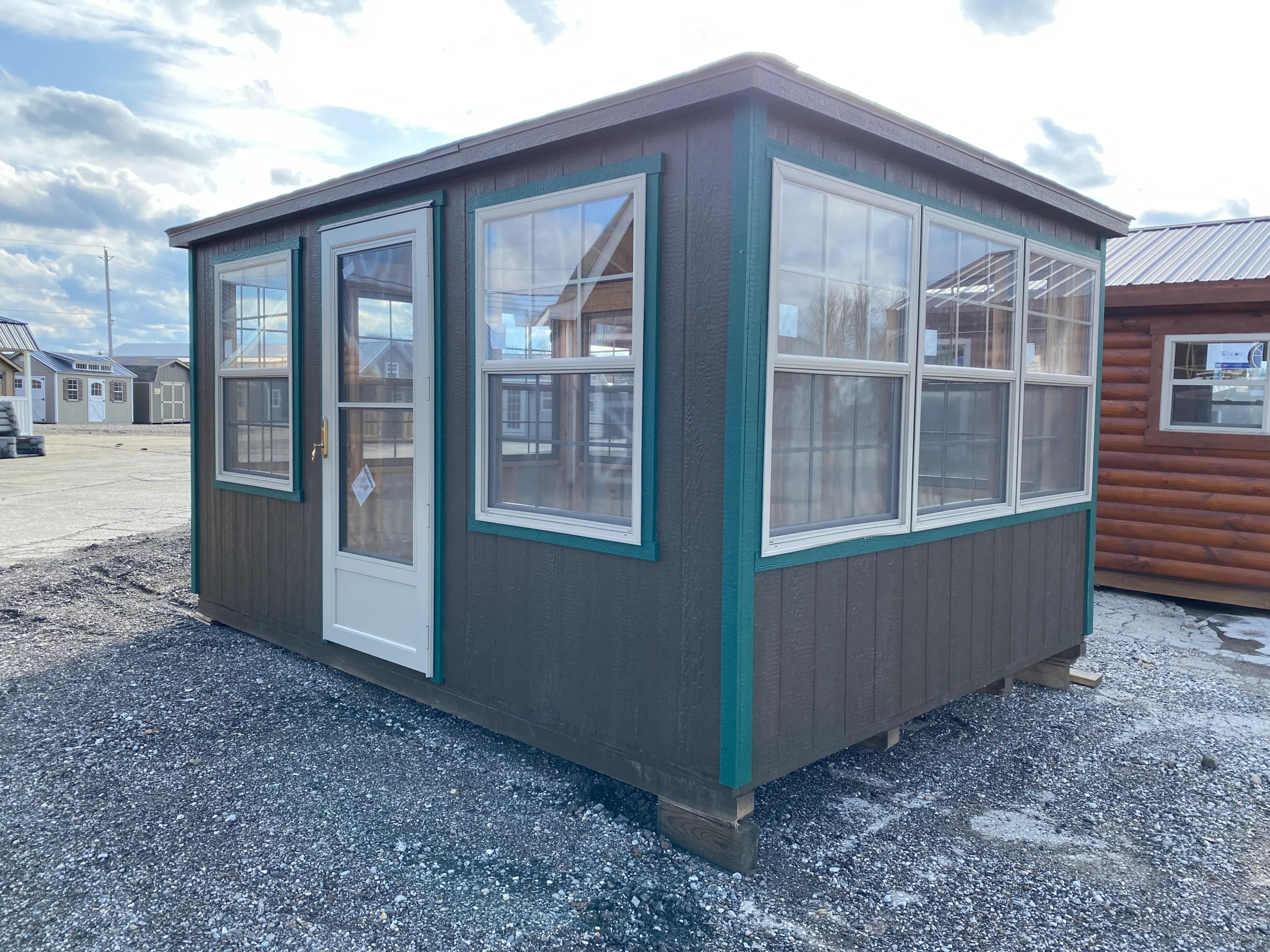 Natural Light Three Seasons Shed Cabin Cottage