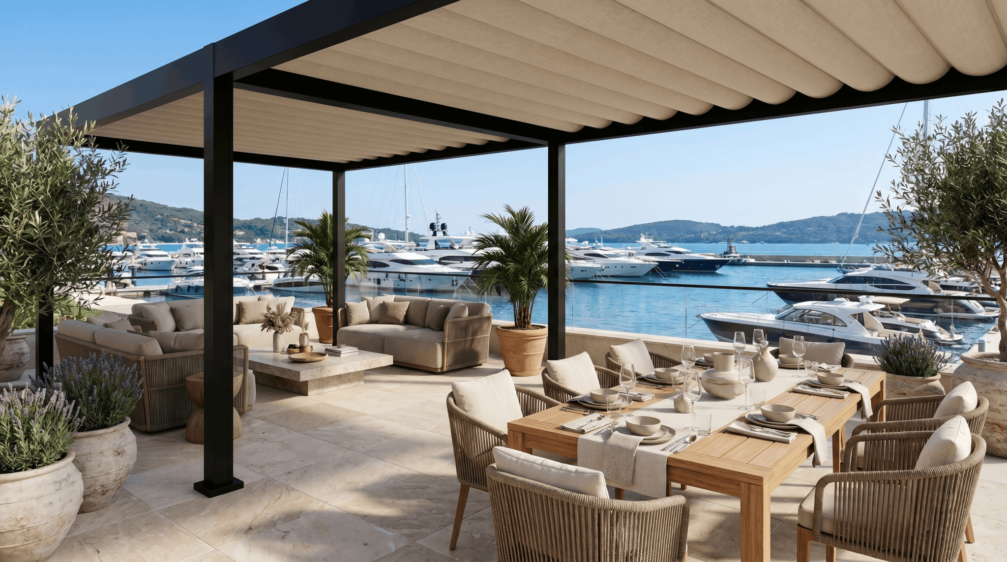 R-WEAVE™ Retractable Fabric Pergola