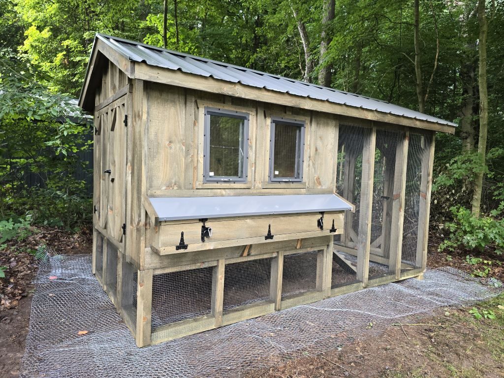 Chicken Coop Raised Interior or Walk-In Styles