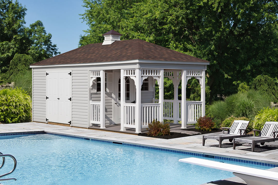 Standard Hip Roof Barn With Porch
