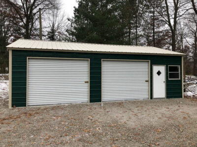 G-09: 20x30x8 Steel Side Entry Garage