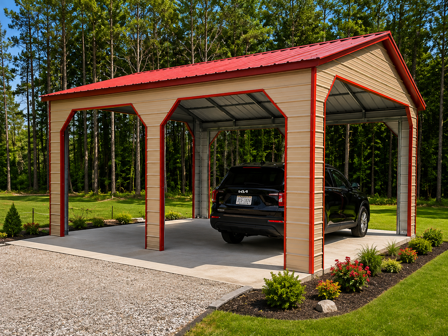 22×25 Metal Carport