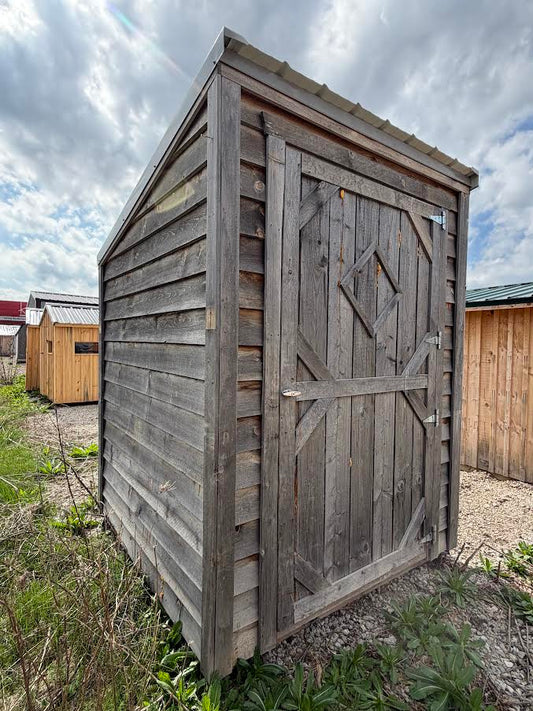 Amish-Built Rough Sawn Storage with Slant Metal Roof & Spray Foam Insulation*