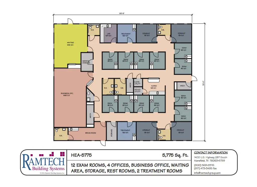 Four Physician Outpatient Clinic – 5,775SF
