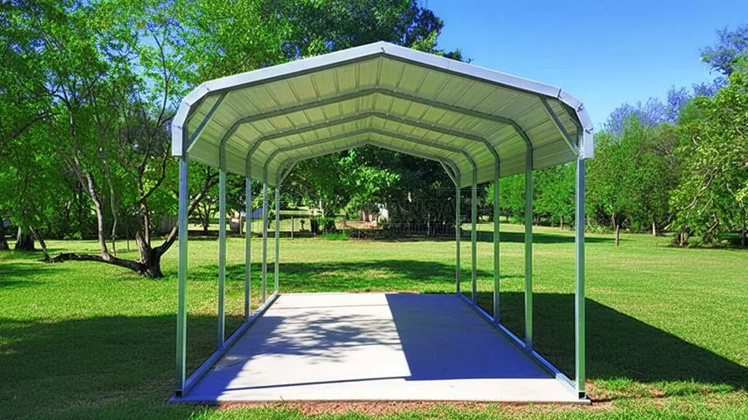 AMS#123 19'x25'x9' Two Car Garage thumbnail 3