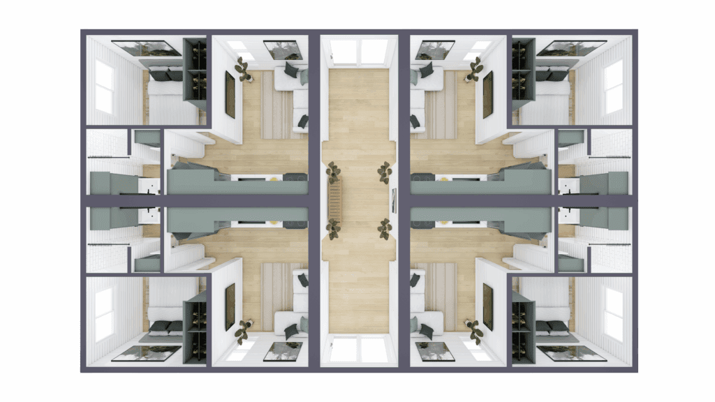 Happy Twogether 4-Plex