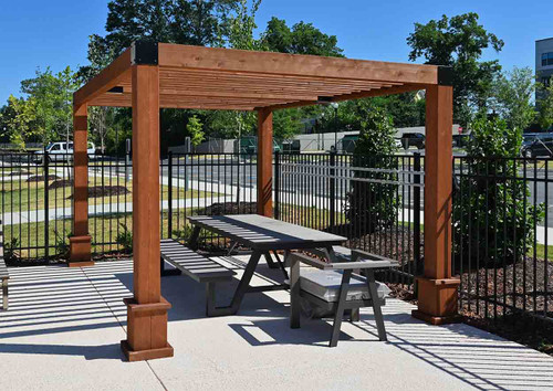 Modern Smooth Cedar Pergola