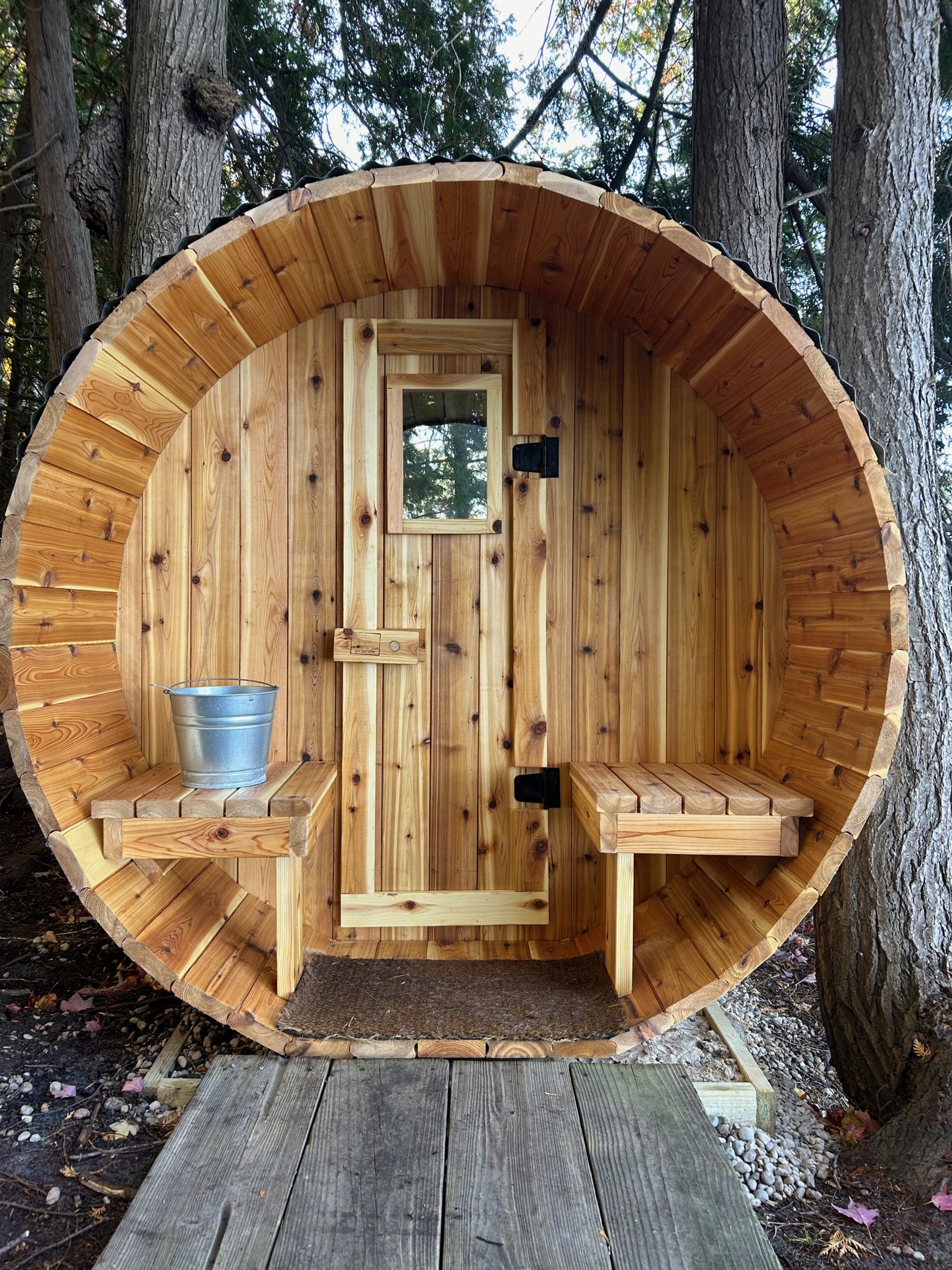 Four-Person Barrel Sauna