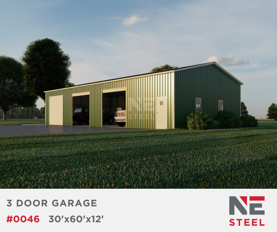 30’x60’x12′ Steel Garage