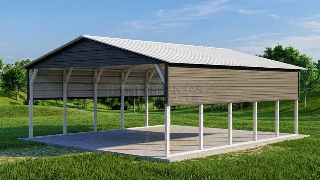 AMS#26 18'x20'x7' Metal Shed