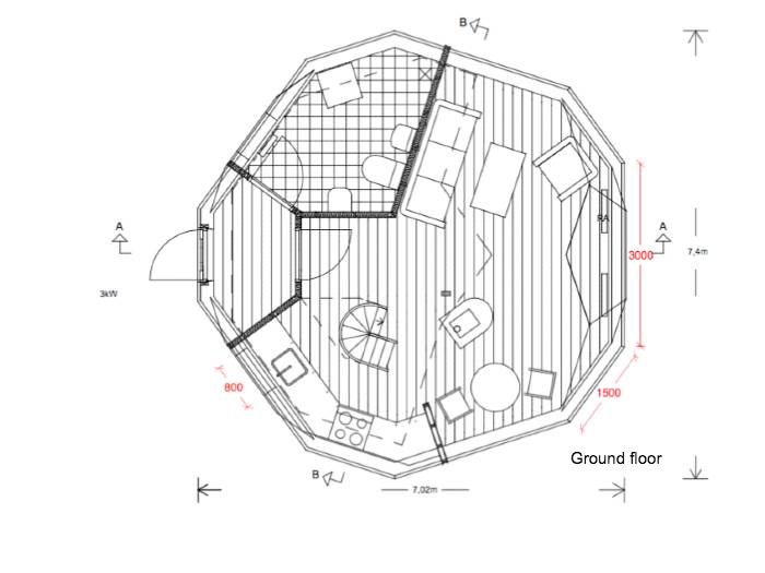 Medium domes 40 m²