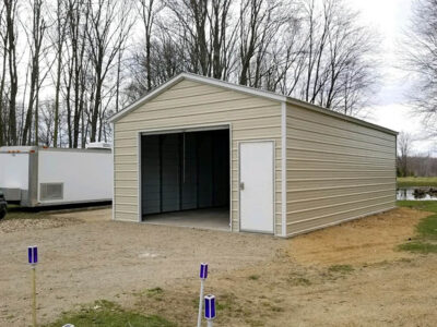 G-01: 18x30x9 Steel Garage