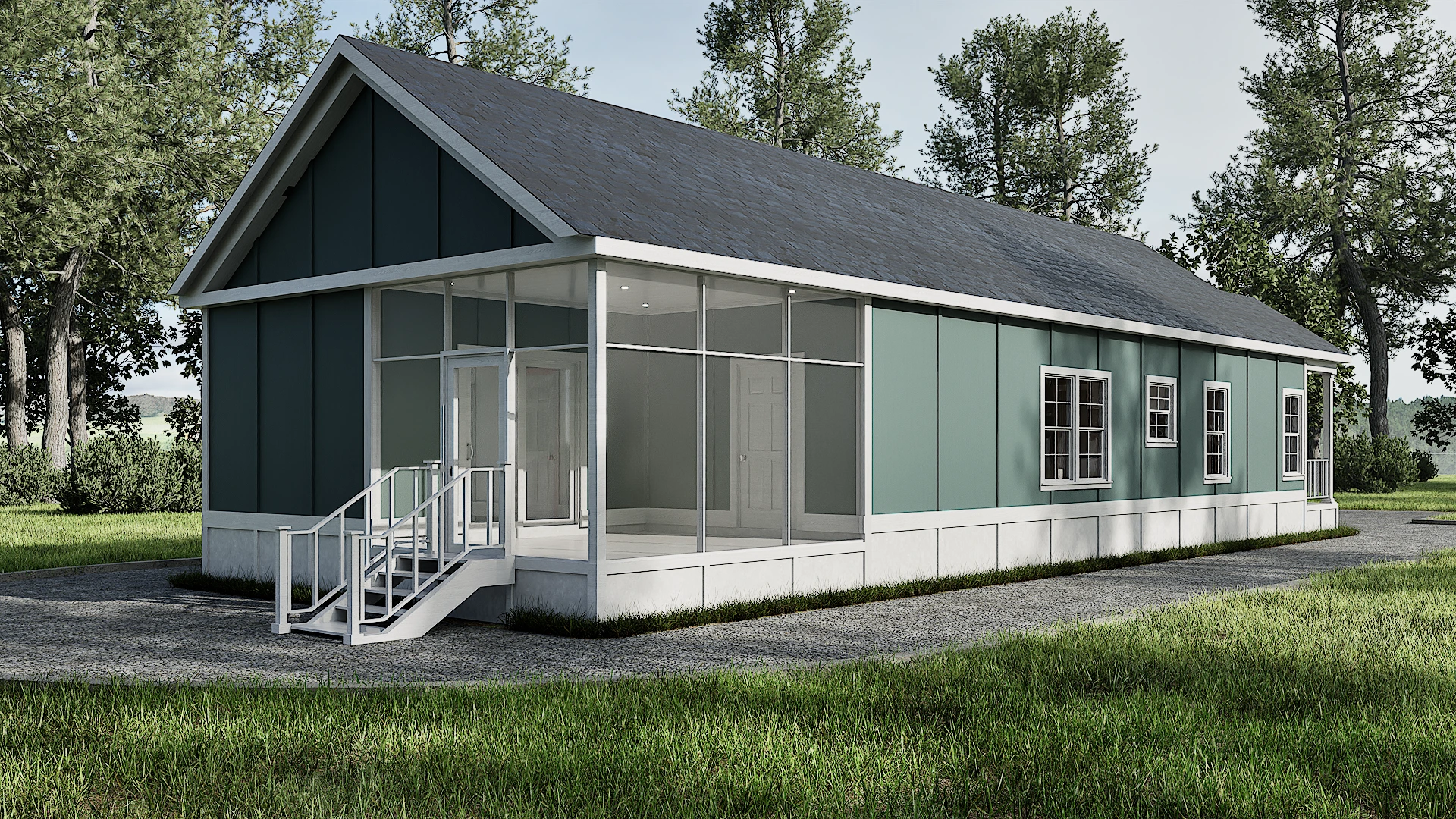 Pecan Grove with Rear Screened Porch