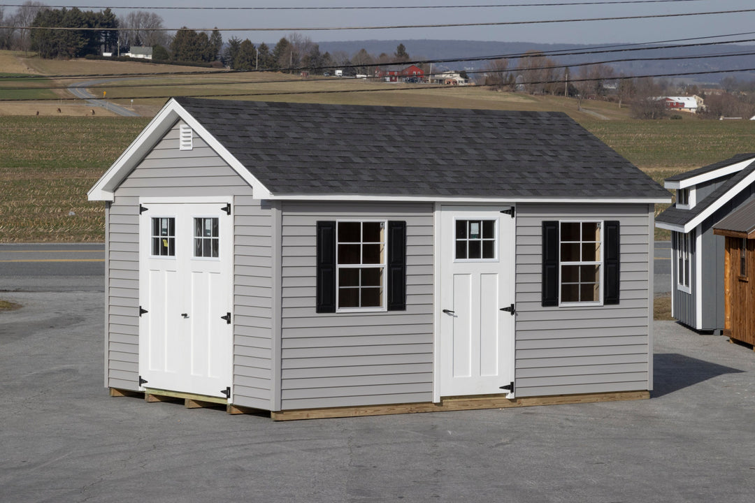 Victorian Hinged Roof Shed - Duratemp