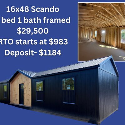 Scando 2 Bed 1 Bath Framed