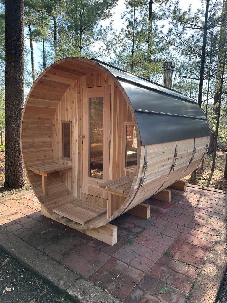 10ft Cedar Barrel Sauna