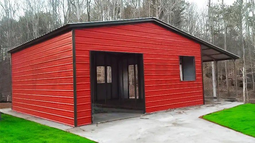 Metal Shed With Lean to