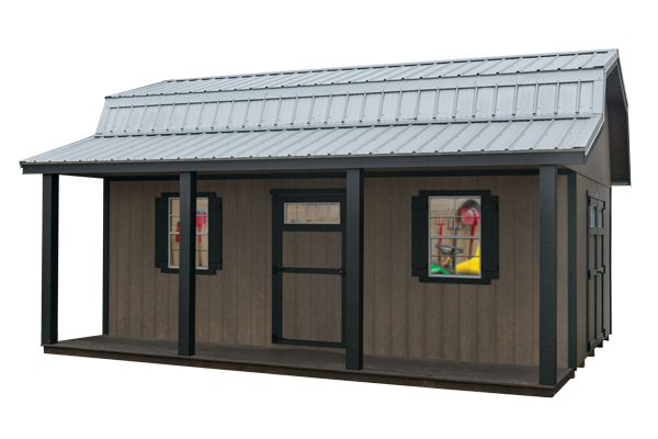 Barnstyle 6'6" Sides / 6' Overhang Storage Shed