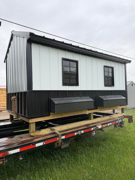 Amish-Built Chicken Coop with Metal Wainscoting, Nesting Boxes & Auto Chicken Door*