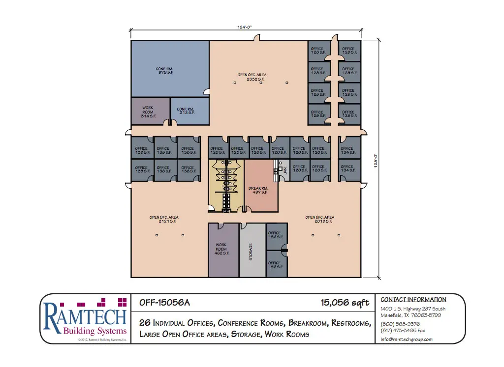 Modular Office Building 26 Room Modular Office Building