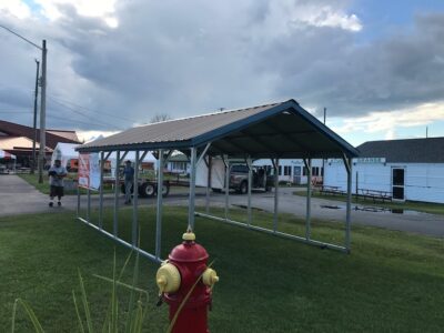 C-01: 12x20x7 Steel Carport