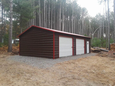 G-07: 20x30x8 Steel Side-Entry Garage