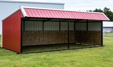 Steel-Framed Livestock Shelter