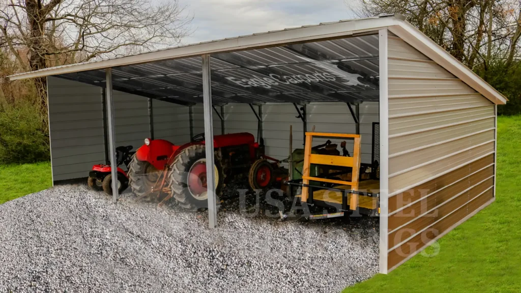 Vertical Roof Loafing Sheds 15x30x9/6