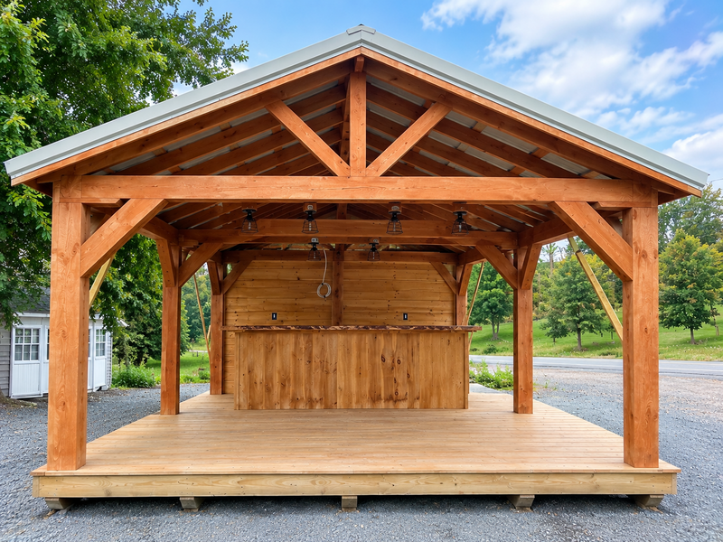 12 X 24 Pavilion with Bar