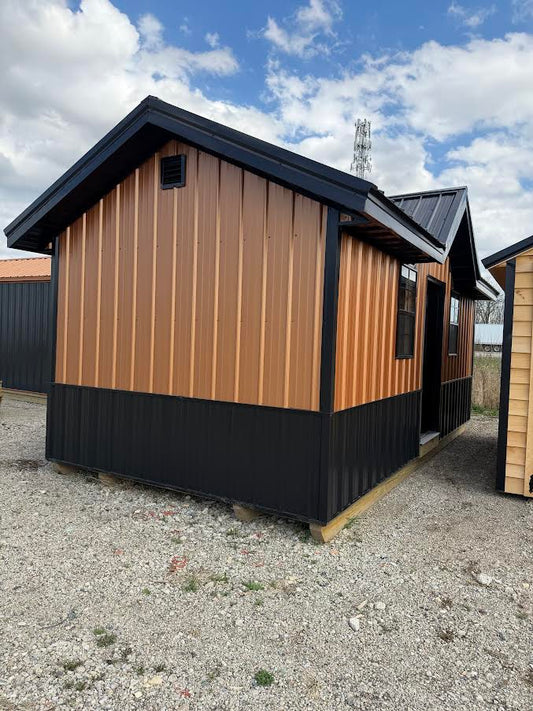 Amish-Built Victorian Style Structure with Black & Bronze Steel Finish*