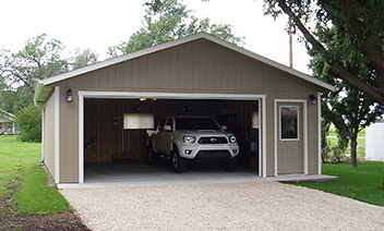Panel-Sided Garage