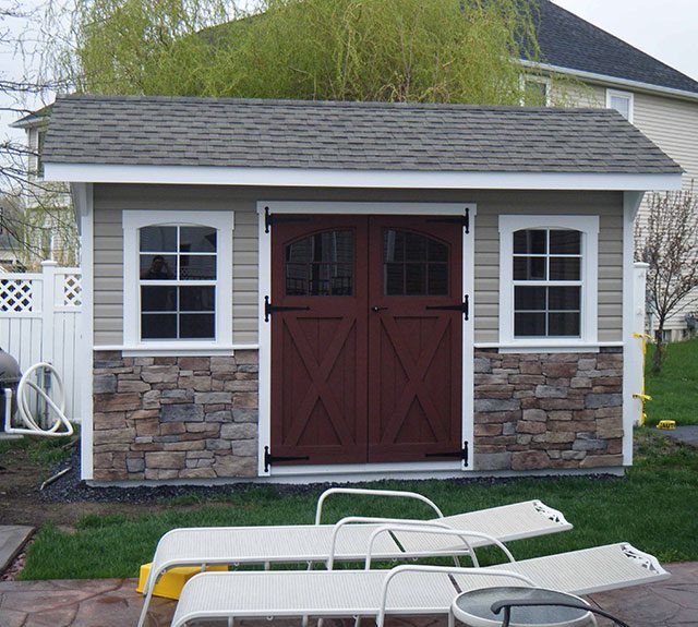 S163 12’x24′ Vinyl New England Pool House