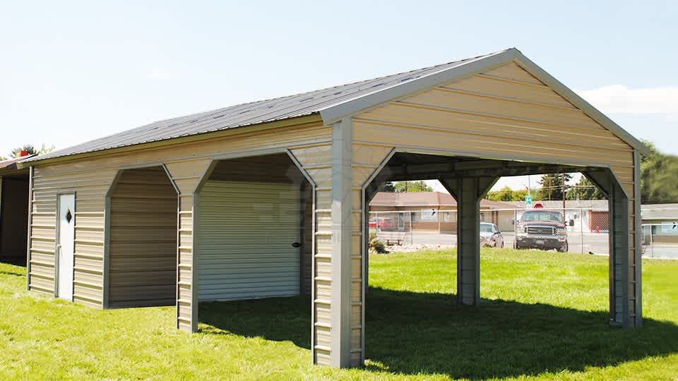 A-Frame Side Entry Utility Building